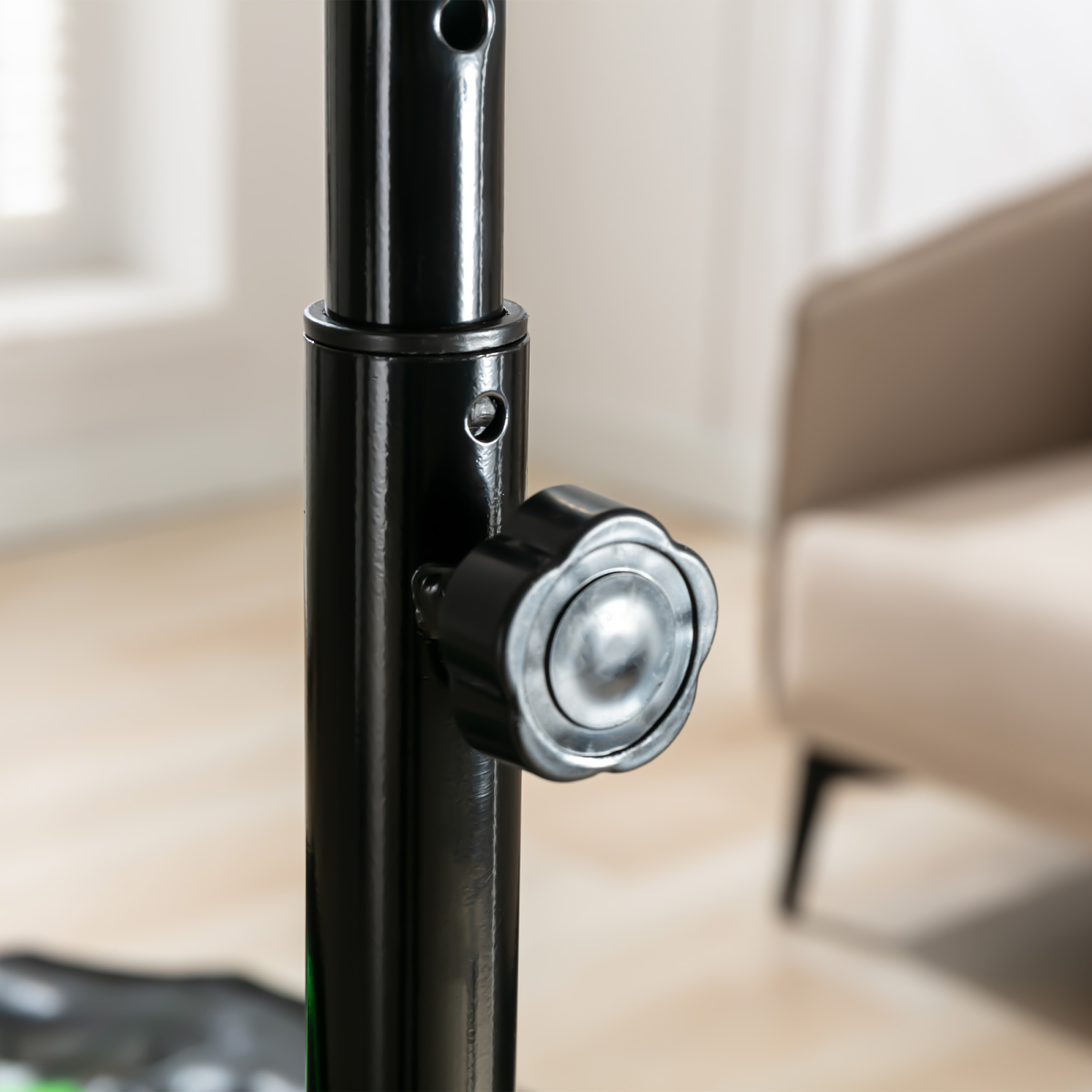 HOMCOM Foldable Trampoline/Rebounder With Adjustable Handle for Adults & Teens