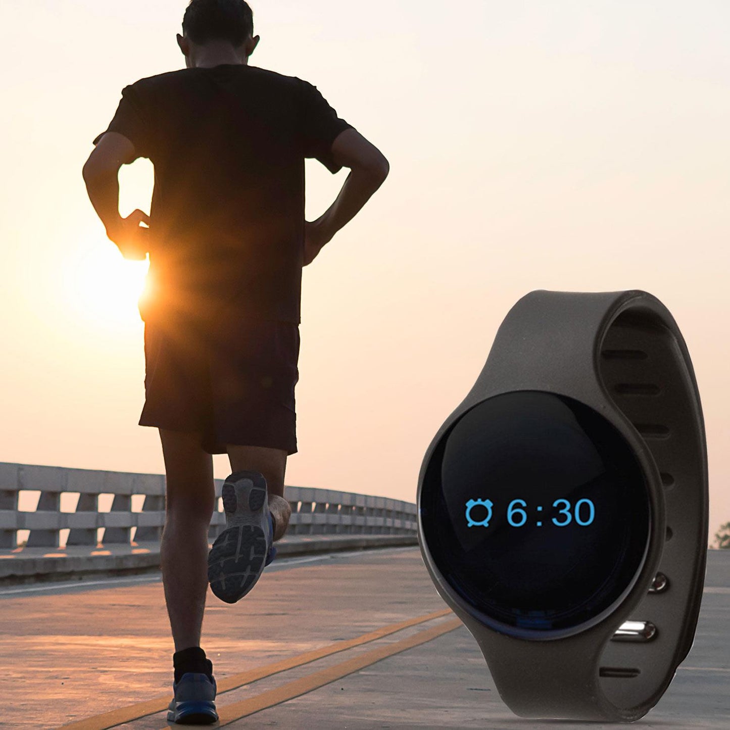 Bas-Tek Sport Lightweight Bluetooth Fitness/Sleep Tracker - Black