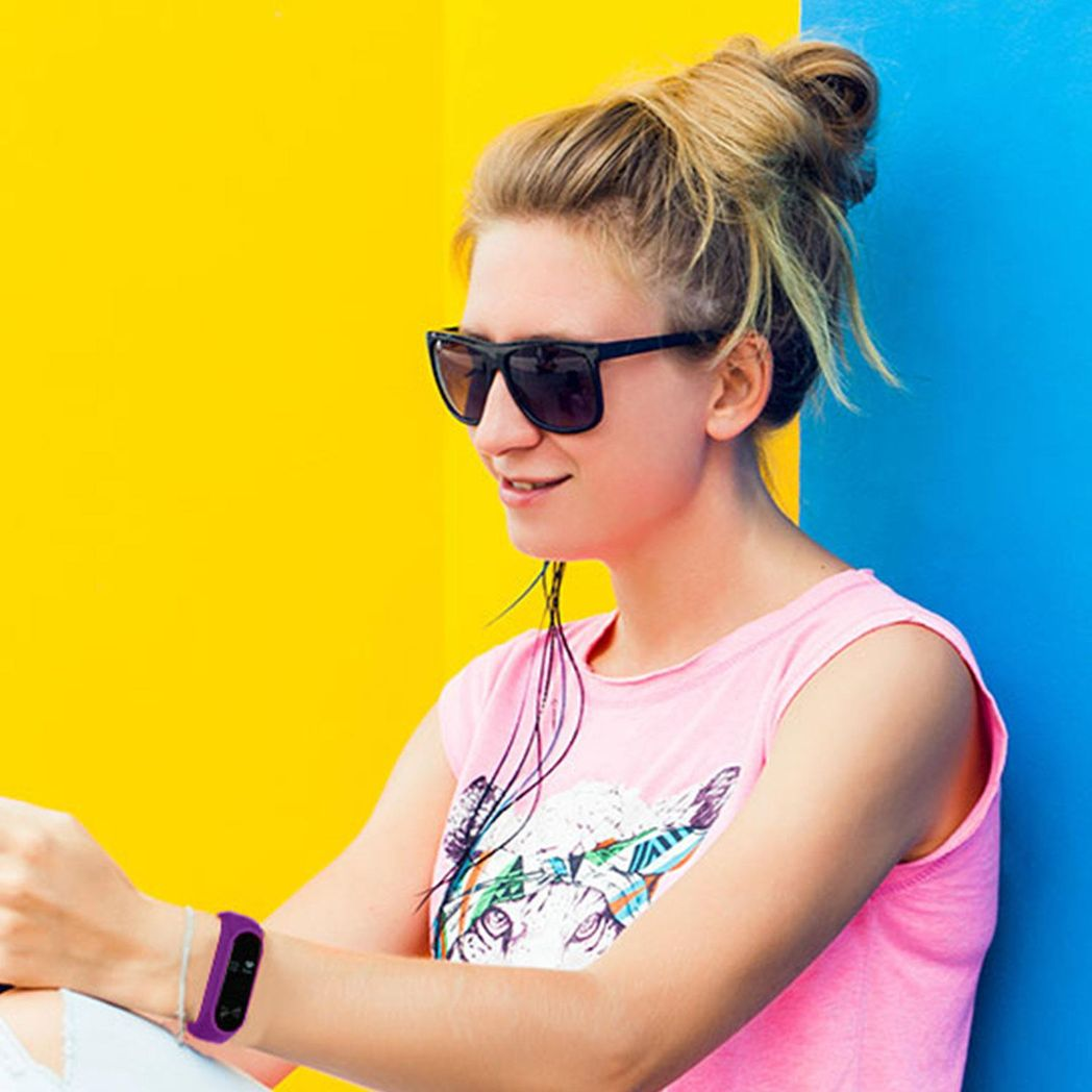 Aquarius AQ112 Fitness and Sleep Tracker With Heart Rate Monitor, Purple