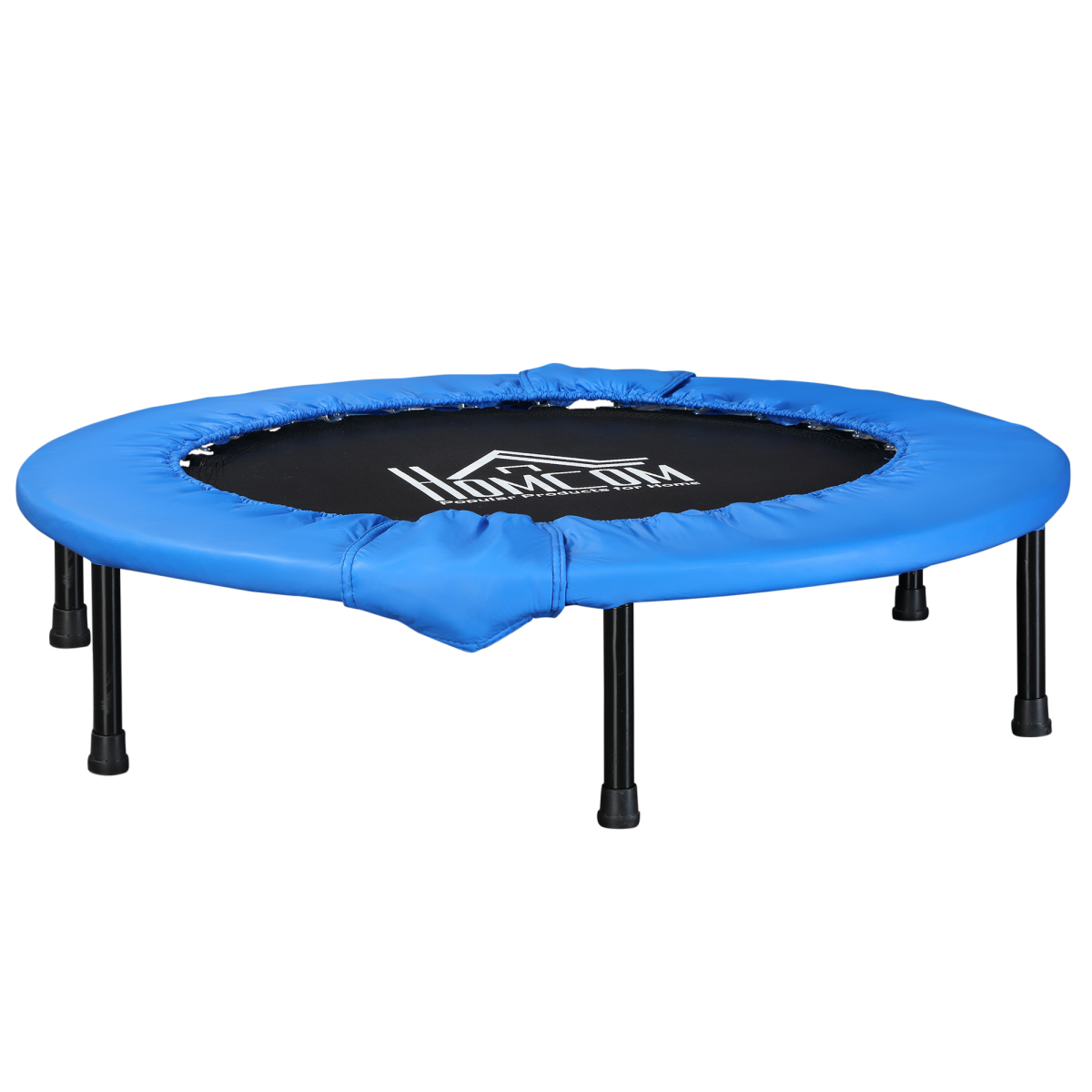 HOMCOM 96 cm Foldable Mini Fitness Trampoline Exercise Rebounder Jumper, Blue